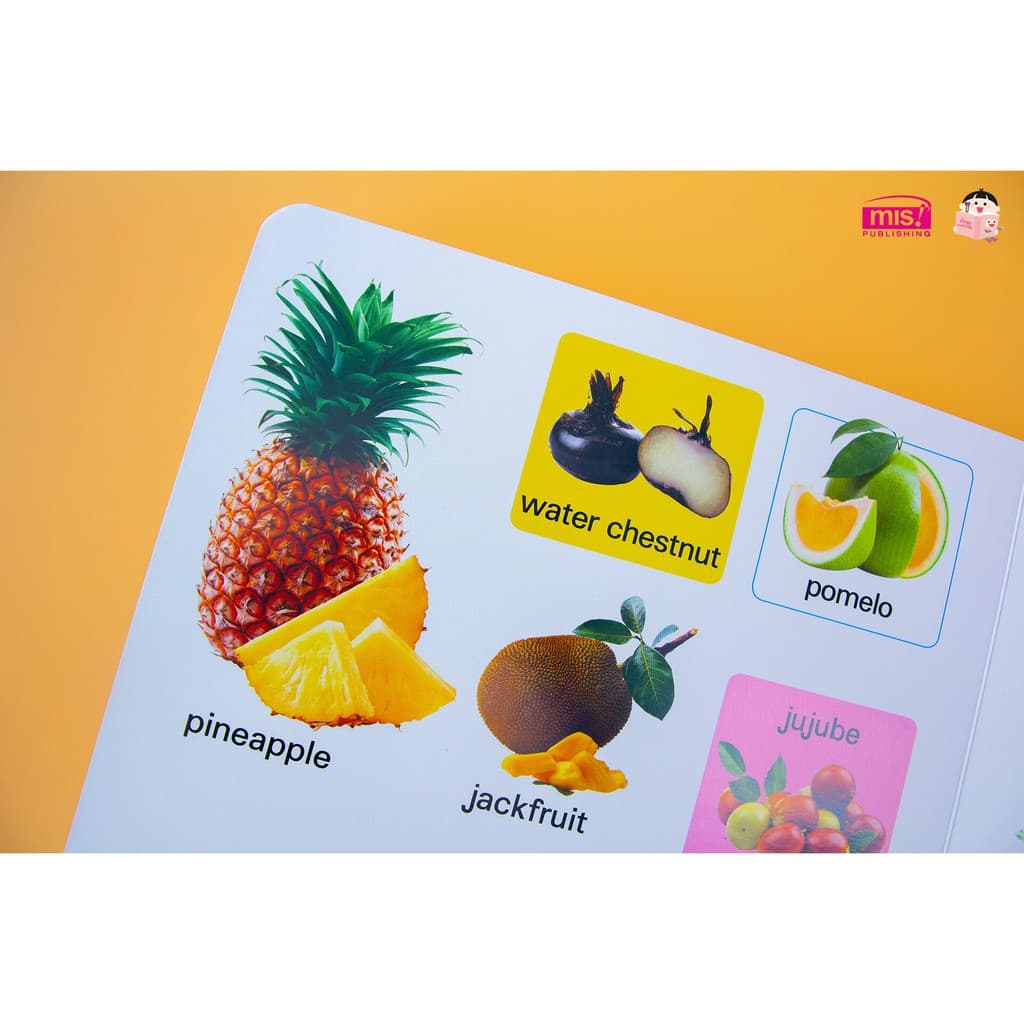 MISBOOK หนังสือบอร์ดบุ๊ค 100 First Fruits & Vegetables รูปที่ 5