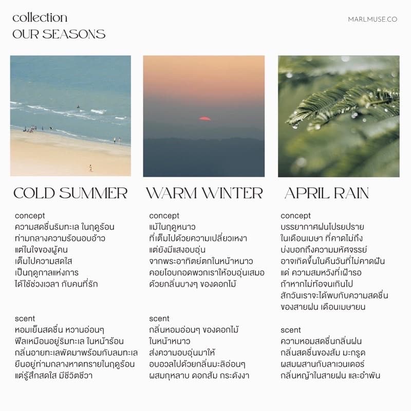 MARLMUSE | สเปรย์ปรับอากาศภายในบ้าน | สเปรย์น้ำหอมฉีดผ้า ฉีดห้อง ดับกลิ่นอับ ของขวัญ scent รูปที่ 8