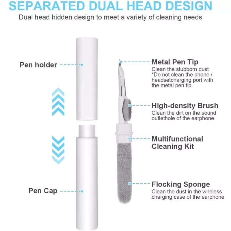ปากกาทําความสะอาดหูฟังบลูทูธไร้สาย สําหรับ Air.pods 1/2/3/Pro อุปกรณ์ทำความสะอาดหูฟัง รูปที่ 4