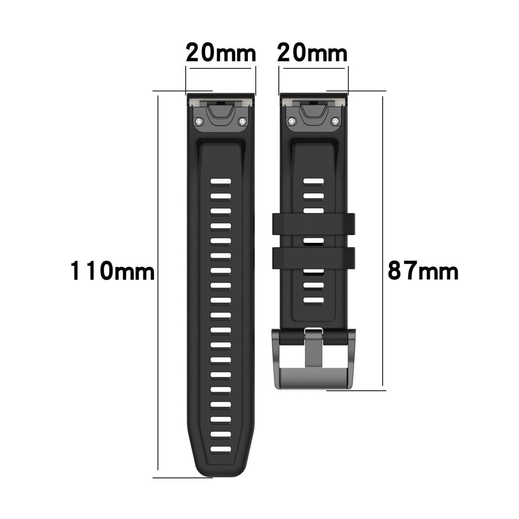 สายนาฬิกา Garmin QuickFit 20mm 22mm 26mm สายซิลิโคน สำหรับ Fenix8 Fenix7 Fenix7S Fenix7X Fenix6 965 รูปที่ 7
