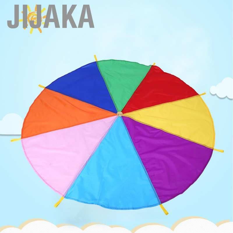 Jijaka 2m Kids Rainbow Parachute การพัฒนาเกมกลางแจ้งกิจกรรมการออกกำลังกายกีฬา รูปที่ 5
