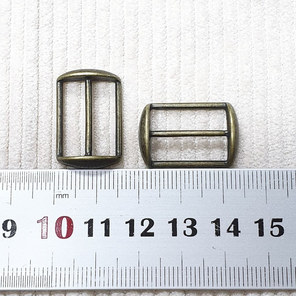 เข็มขัดหมวกใหญ่ 1.8 cm - ซิงค์หล่อ ไม่ขึ้นสนิม - อะไหล่หมวก สายปรับไซส์แบบเปลี่ยน ตัดเย็บ St Cap Accessory รูปที่ 3