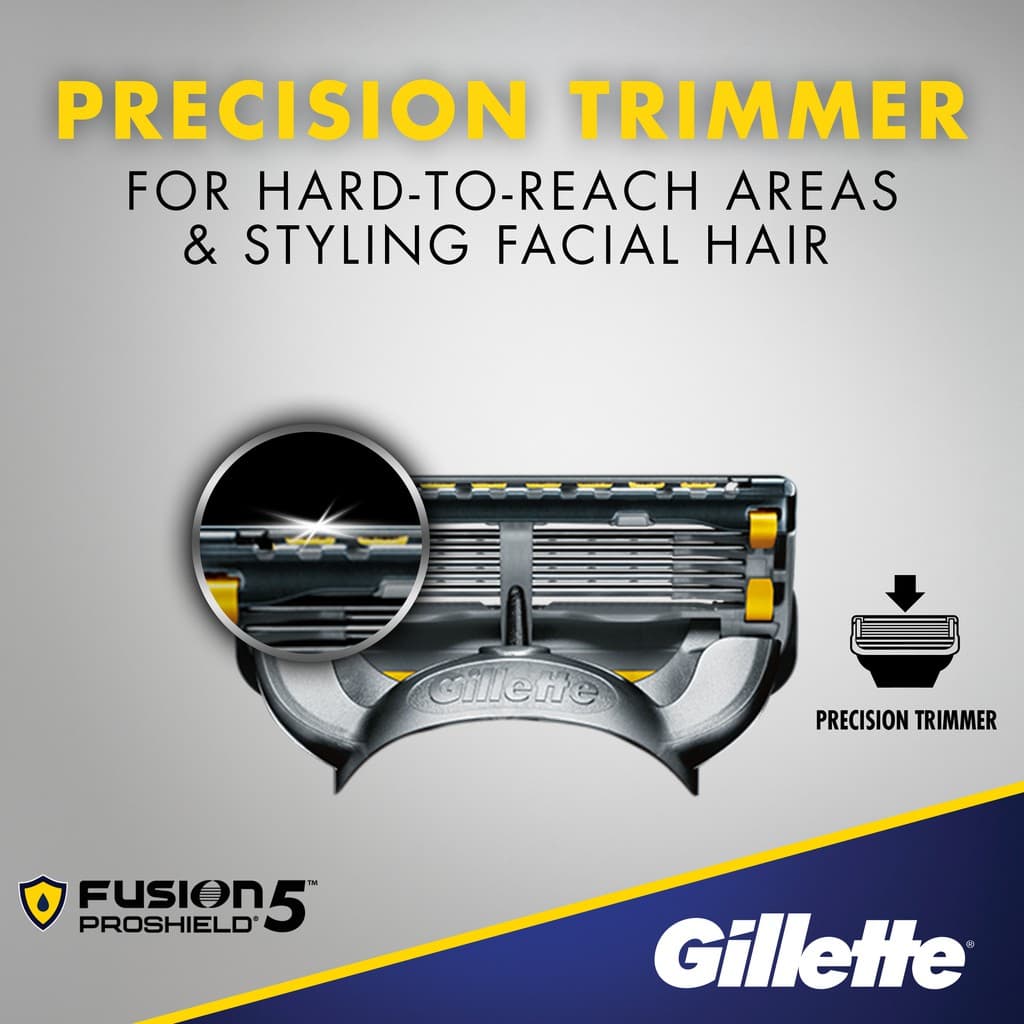 ยิลเลตต์ ฟิวชั่น โปรชิลด์ ใบมีดโกน แพ็ค 4 ชิ้น Gillette Fusion Proshield Blade 4 Cartridges Refills รูปที่ 7