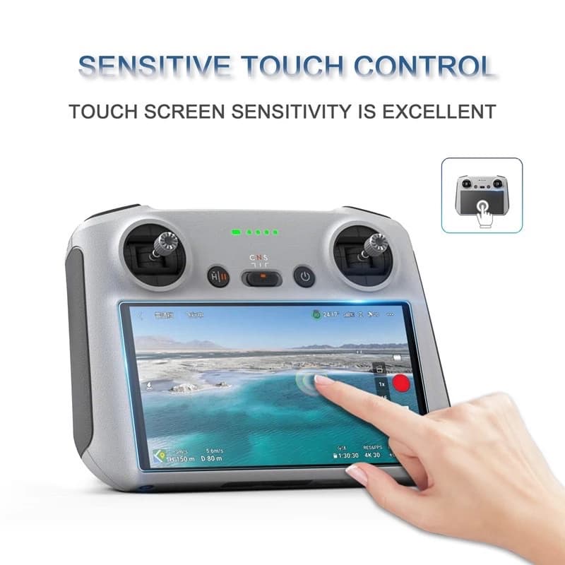 STARTRC 2pcs/pack HD Tempered Glass Screen Protector Film for รีโมท DJI RC /RC 2 Series รูปที่ 6