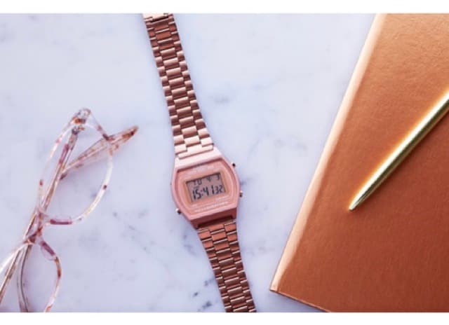 นาฬิกา CASIO vintage Digital Y2K B640WC-5A B650WC-5A B640WMR-5A LA11WR-5A Pink gold Collection รูปที่ 4