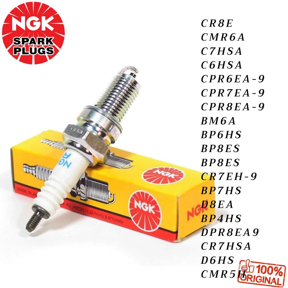 หัวเทียนรถมอเตอร์ไซค์ NGK แท้ ทุกรุ่น ทุกเบอร์ หัวเทียนมอเตอร์ไซด์ รูปที่ 1