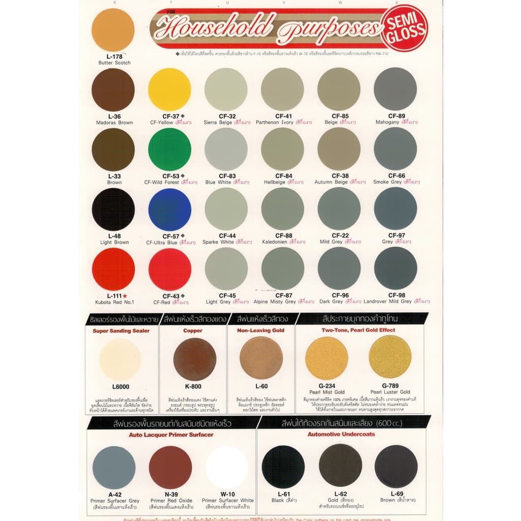 สีสเปรย์ สีพ่นรถยนต์ เลย์แลนด์ กลุ่มสี Leyland รูปที่ 7