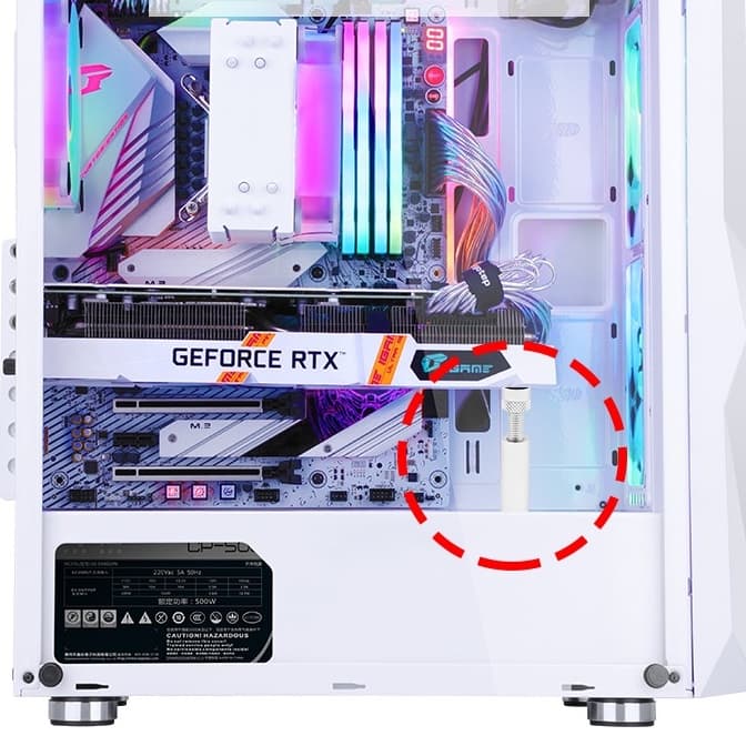 ที่ค้ำการ์ดจอ ขาค้ำการ์ดจอ มียางรอง ฐานแม่เหล็ก vga holder gpu support ขนาดเล็ก ปรับระดับได้ มีหลายขนาด รูปที่ 5
