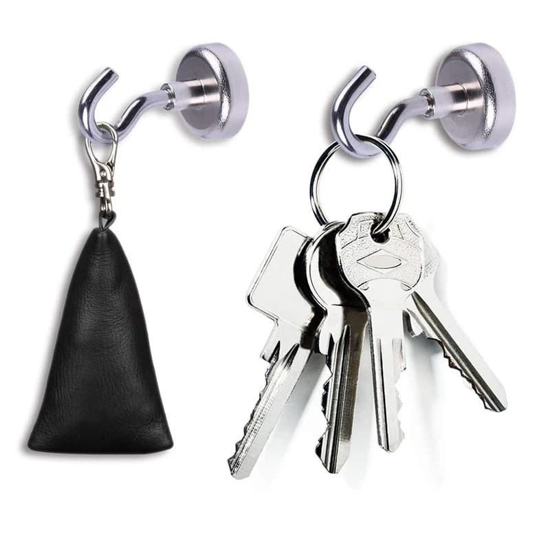 แม่เหล็กตะขอ Hook Magnet ตะขอแม่เหล็กทรงพลัง ตะขอเกี่ยว แขวนกุญแจ แม่เหล็กแรงสูง Neodymium magnet แม่เหล็กแรงดึงดูดสูง รูปที่ 4