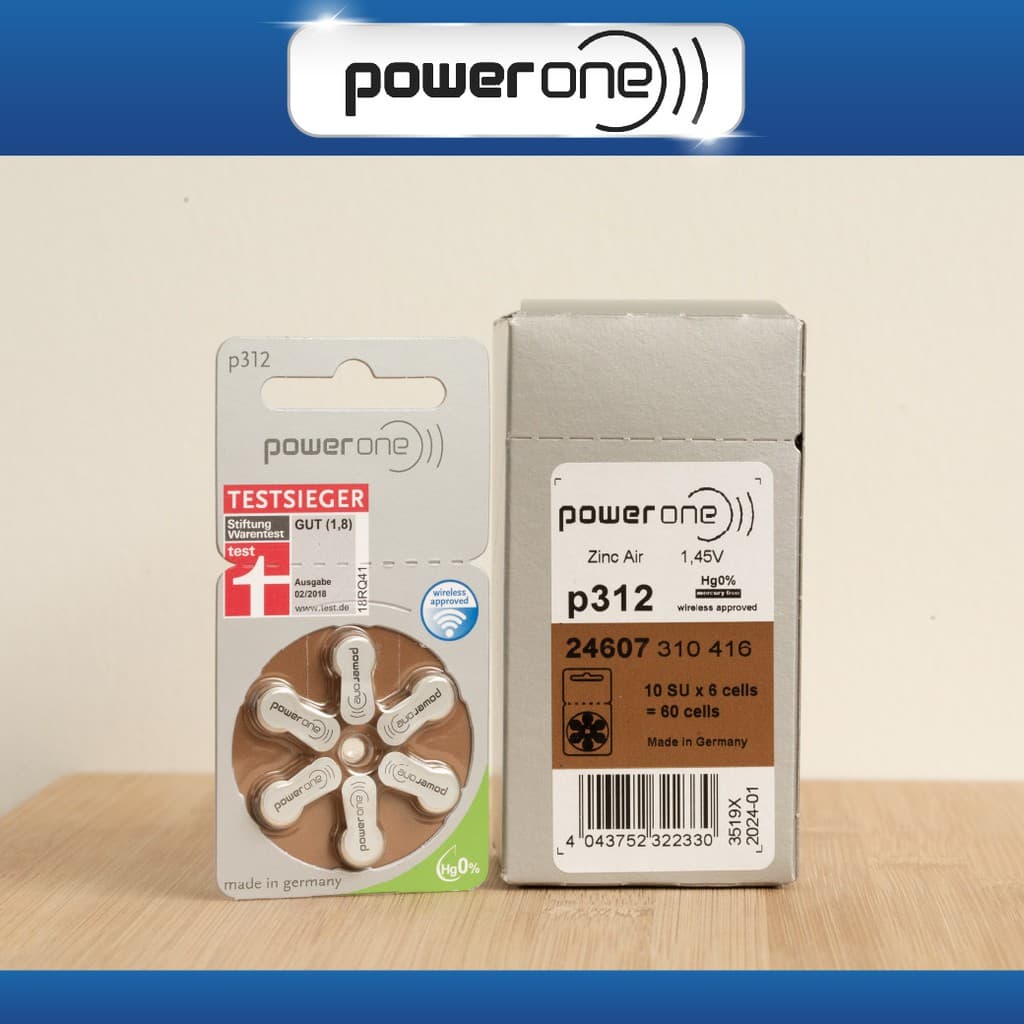 ถ่านเครื่องช่วยฟัง Power One เบอร์ 312 ของแท้ รูปที่ 3
