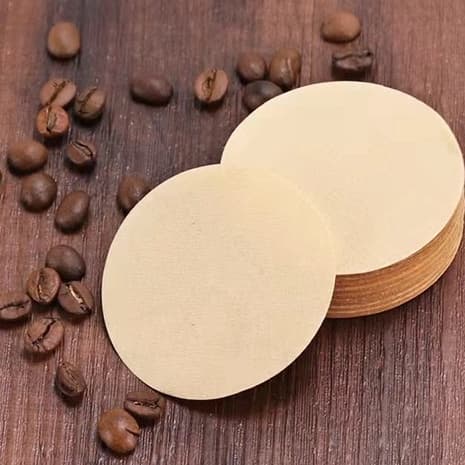 ⭐สีหลัก สีขาว กระดาษกรองกาแฟวงกลม 100แผ่น สำหรับหม้อต้มกาแฟ Moka Pot Paper Filter รูปที่ 2