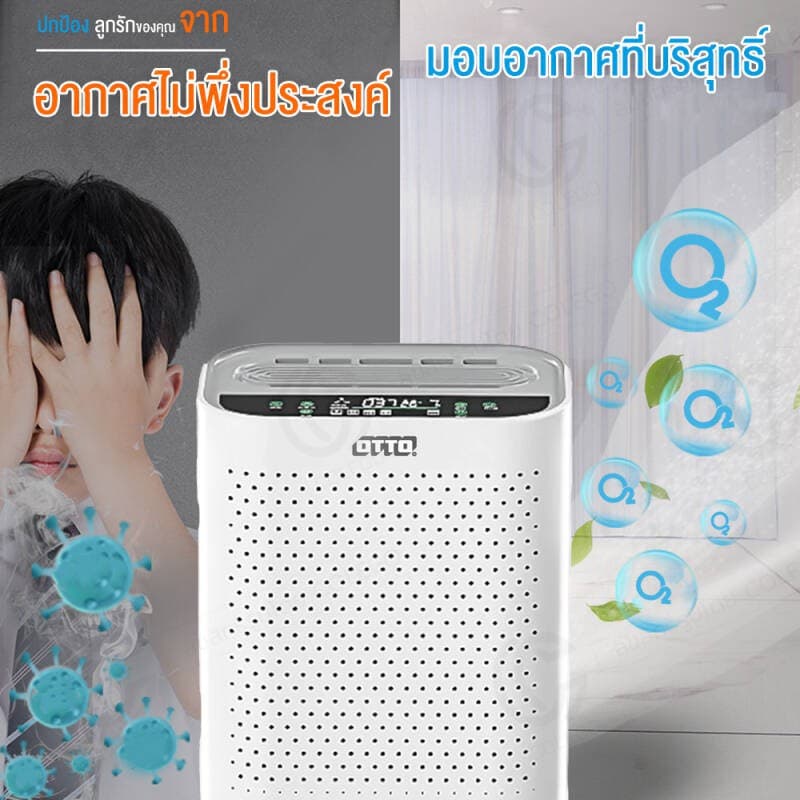 เครื่องฟอกอากาศ OTTO PA-555 ระบบกรอง 3 ชั้นกรองฝุ่นPM2.5ได้HEPAเลเวล13 รูปที่ 4
