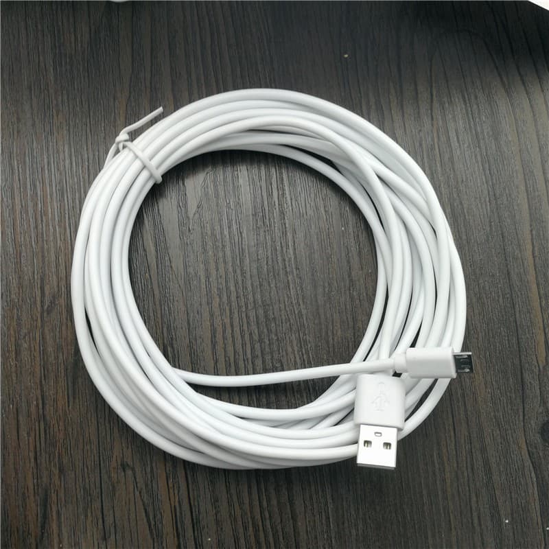 จัดส่งที่รวดเร็ว1M/2M/3M/5M/6M/7M/8M/10M สายชาร์จ Micro USB ยาว Data สายชาร์จสําหรับกล้อง/Cctv/Webcam/โทรศัพท์ รูปที่ 2