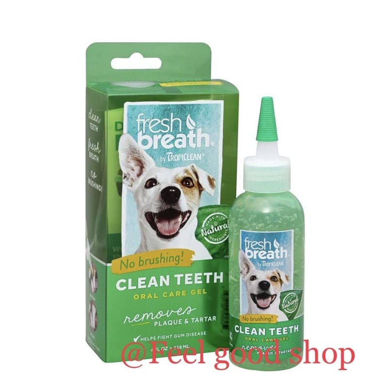 Fresh breath Clean Teeth Gel เจลขจัดคราบหินปูนสำหรับสุนัข รูปที่ 2