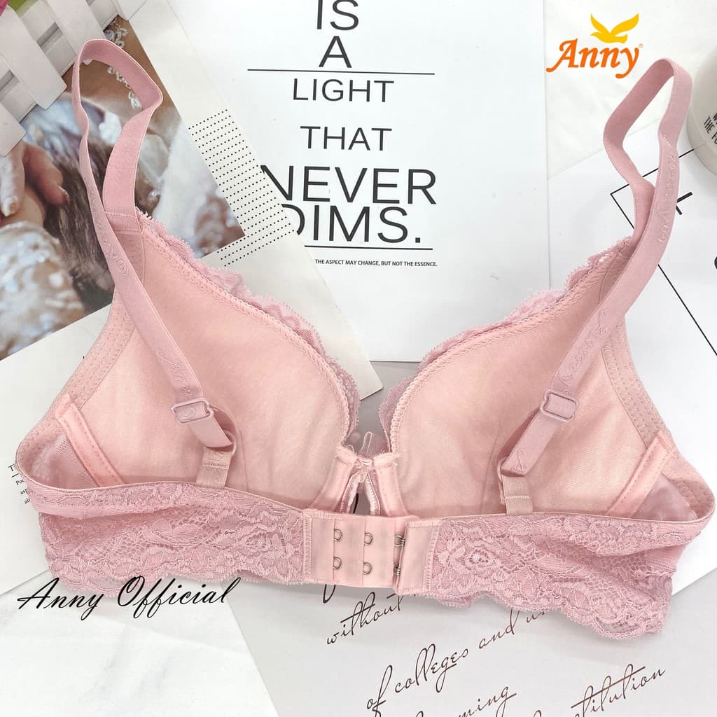 ชุดชั้นใน Anny รุ่น2389 คัพA เสื้อใน 2ตะขอ บรามีโครง ดันทรง ฟองน้ำนุ่มหนา 1cm ตัดเย็บด้วยผ้าลูกไม้ ดันขึ้นพอดีดูทรงสวย รูปที่ 3