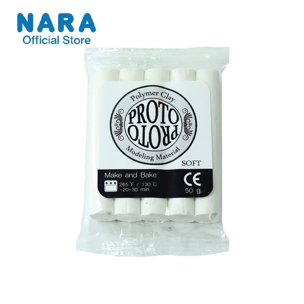 NARA Proto Polymer Box 300g. นาราดินโพลีเมอร์กล่อง รุ่น โปรโต *เลือกสี* รูปที่ 3