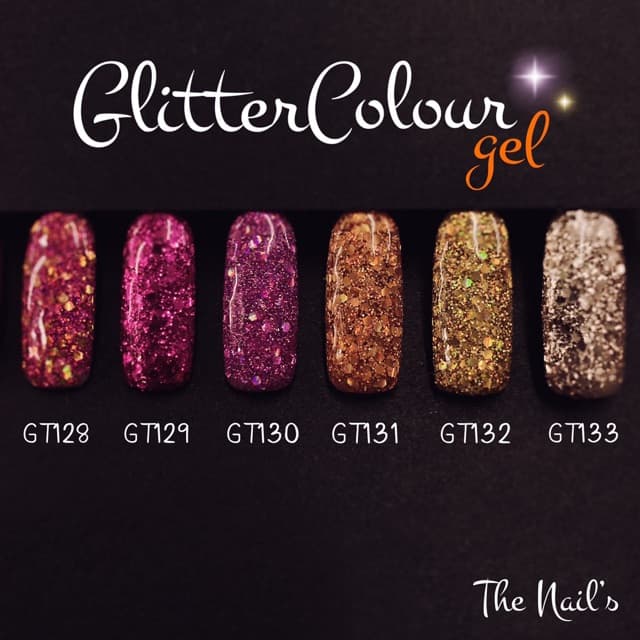 มีโค้ด‍กริตเตอร์สีแน่น‼ สีเจลกากเพชร วิ้งๆแน่นๆ Gel สีทาเล็บเจล กากเพชร GT รูปที่ 2