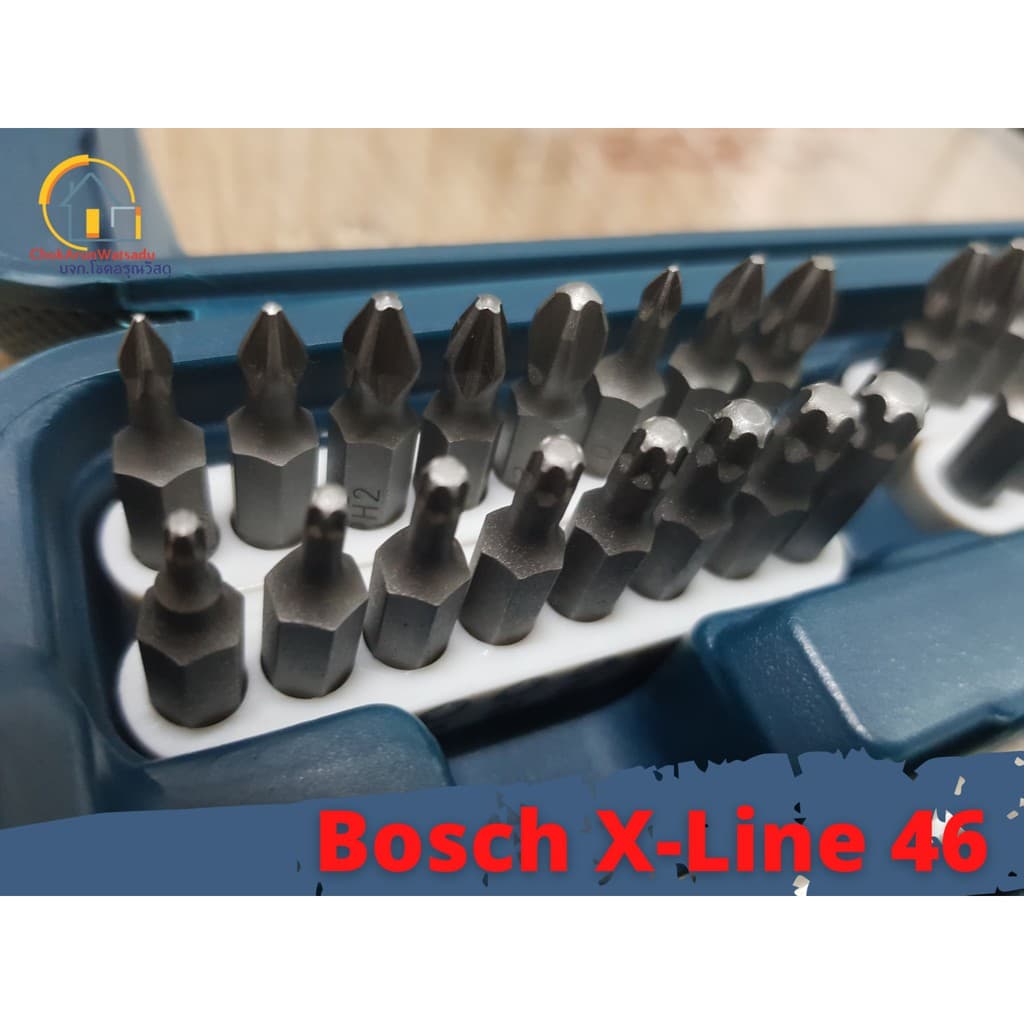 BOSCH X-LINE 46 ชุดไขควงมือ พร้อมดอก หัวประกอบ 46 ชิ้น xline46 X line 46 ไขควง บล๊อก รูปที่ 5