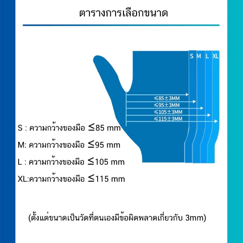 ถุมือทําอาหาร กล่องละ 50 ถุงมือ PVC ถุงมือยาง ถุงมือแบบใช้แล้วทิ้ง ถุมืออเนกประสค์ ถุมือทํากับข้าว ถุงมือยาง ถุงมื รูปที่ 4