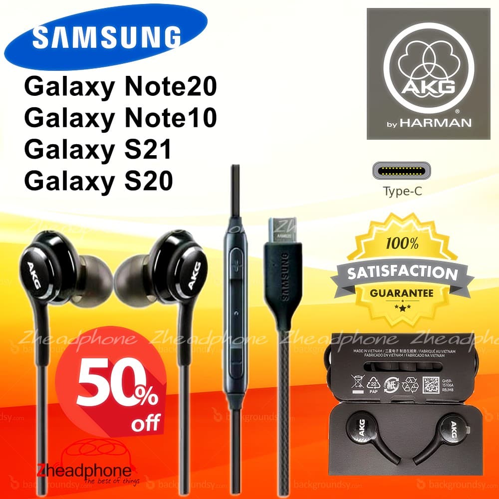 มาใหม่!!!Type-Cหูฟัง Samsung AKG EO-IC100 S24/S23/S22/S21/S20/Note20/Note10/TabS7 รูปที่ 1