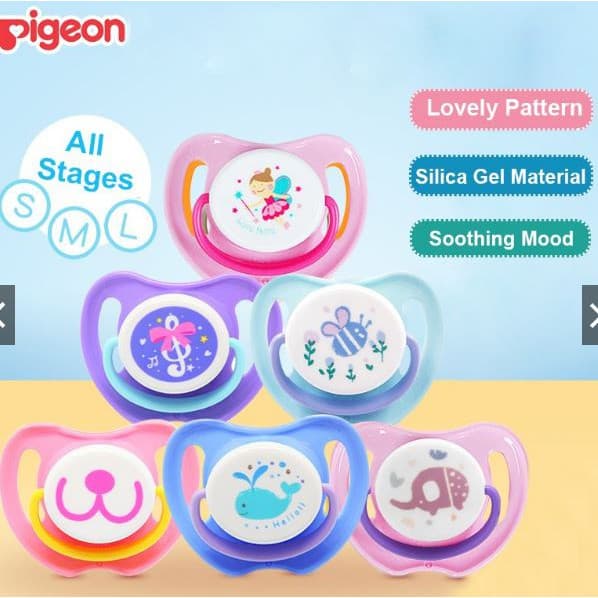 PIGEON จุกนมหลอกพีเจ้น สตอกแน่นๆ ลายเยอะที่สุดในshopee มีทุกขนาดน่ารักๆ เพื่อน้องๆหนูๆ รูปที่ 9