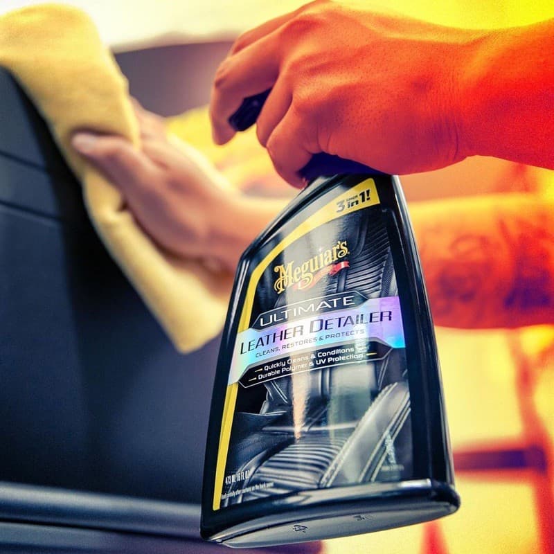 Meguiar’s G201316 Ultimate Leather Detailer น้ำยาทำความสะอาดฟื้นฟูและปกป้องหนังแท้ หนังเทียม 473 มล. รูปที่ 3