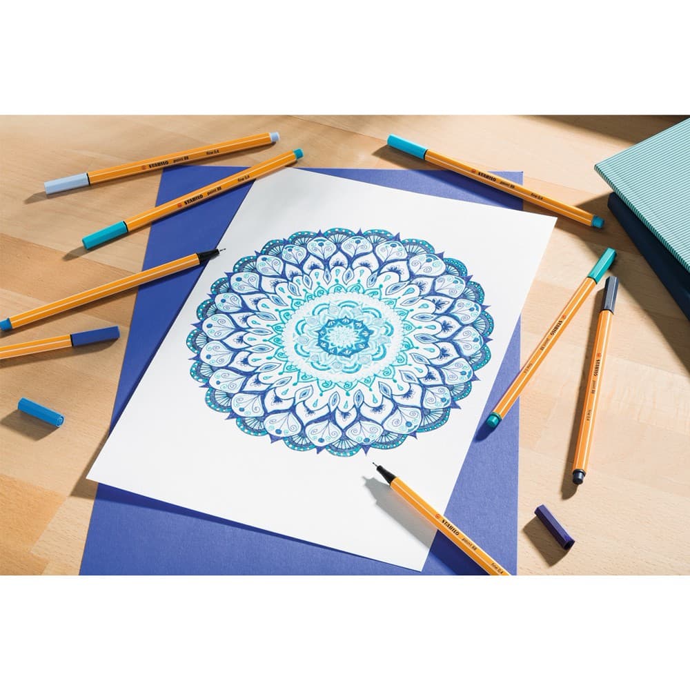 สตาบิโล Point 88 ปากกาหัวเข็ม ปากกาสีหมึกน้ำ ปากกา 20 สี ซื้อ 1 เเถม 1 รูปที่ 3