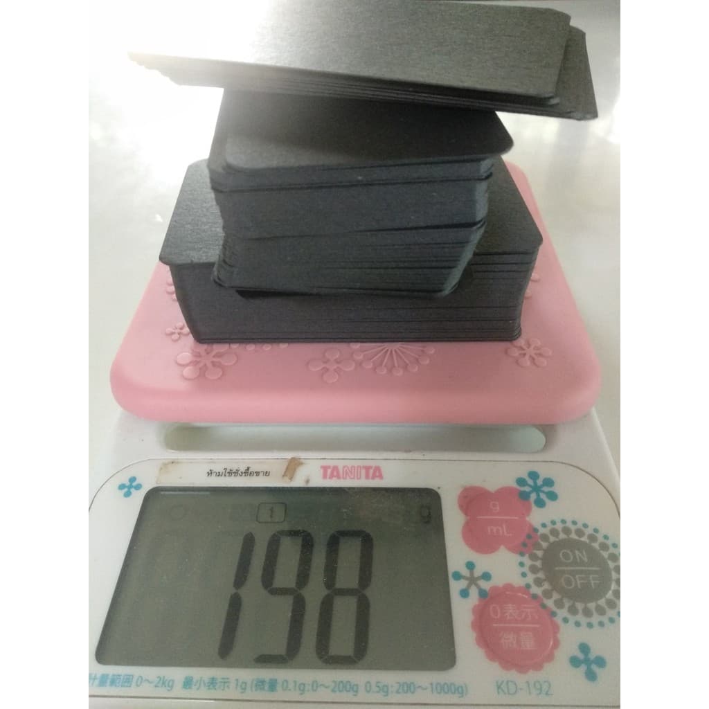 กระดาษนามบัตรตัดสำเร็จ 220 แกรม ขนาด 9x5 cm. กระดาษการ์ดสี กระดาษคราฟท์ DIY รูปที่ 6