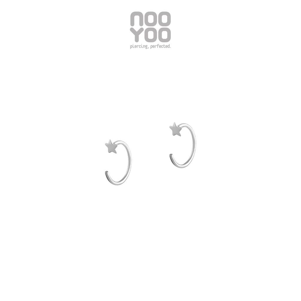 NooYoo ต่างหูสำหรับผิวแพ้ง่าย Open Claw Surgical Steel รูปที่ 1