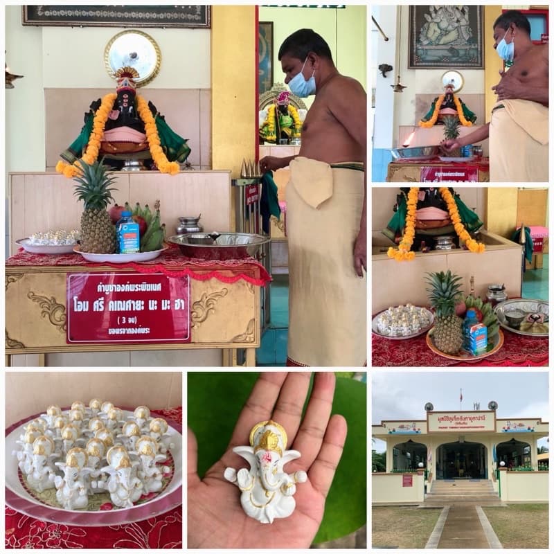 พิฆเนศ พระพิฆเนศ ganesha ประทานพร องค์เล็กสูง6.5cm. ตั้งหน้ารถ โต๊ะทำงาน รูปที่ 4