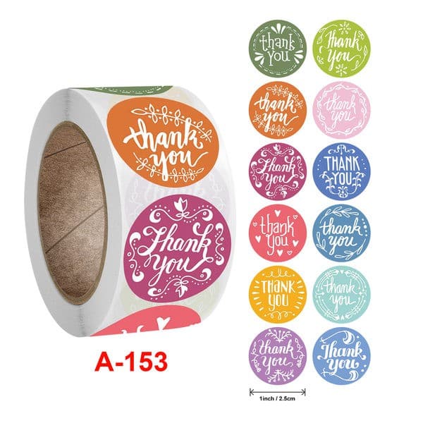 สติ๊กเกอร์ขอบคุณ Thankyou Sticker ม้วนละ 500 ดวง รูปที่ 7