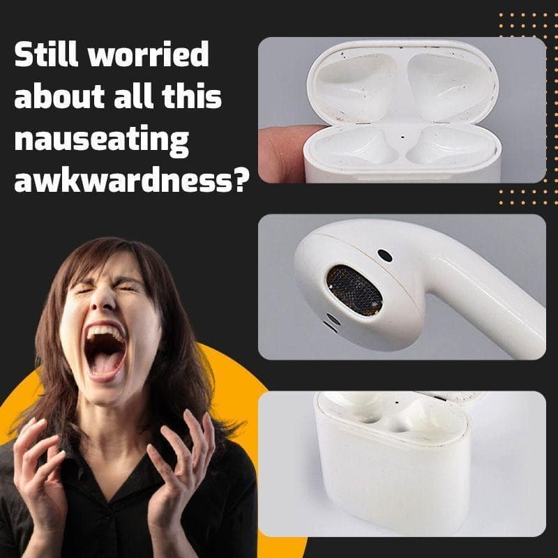 MLIFE - ปากกา ทําความสะอาด Airpods Pro 1 2 3 หูฟังบลูทูธ ไร้สาย Cleaning Pen Set Earbuds Huawei Samsung Galaxy Buds รูปที่ 3