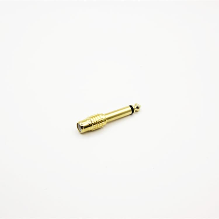 อะแดปเตอร์ปลั๊กเสียบเชื่อมต่อเสียง mono rca ตัวผู้ เป็น rca ตัวเมีย สําหรับลําโพง ktv ใช้ในบ้าน 6.35 มม. 1/4 นิ้ว รูปที่ 3