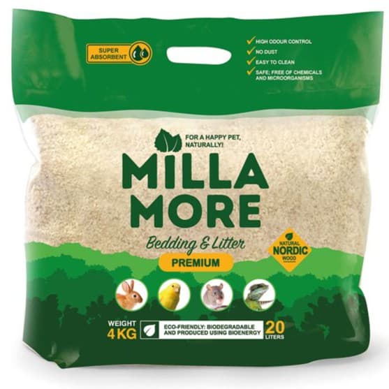 Millamore Premium Bedding 4 Kg / 10kg มิลลามอ รองกรงพรีเมี่ยม รองกรงไม้แอสเพน รองกรงไร้ฝุ่น รูปที่ 2