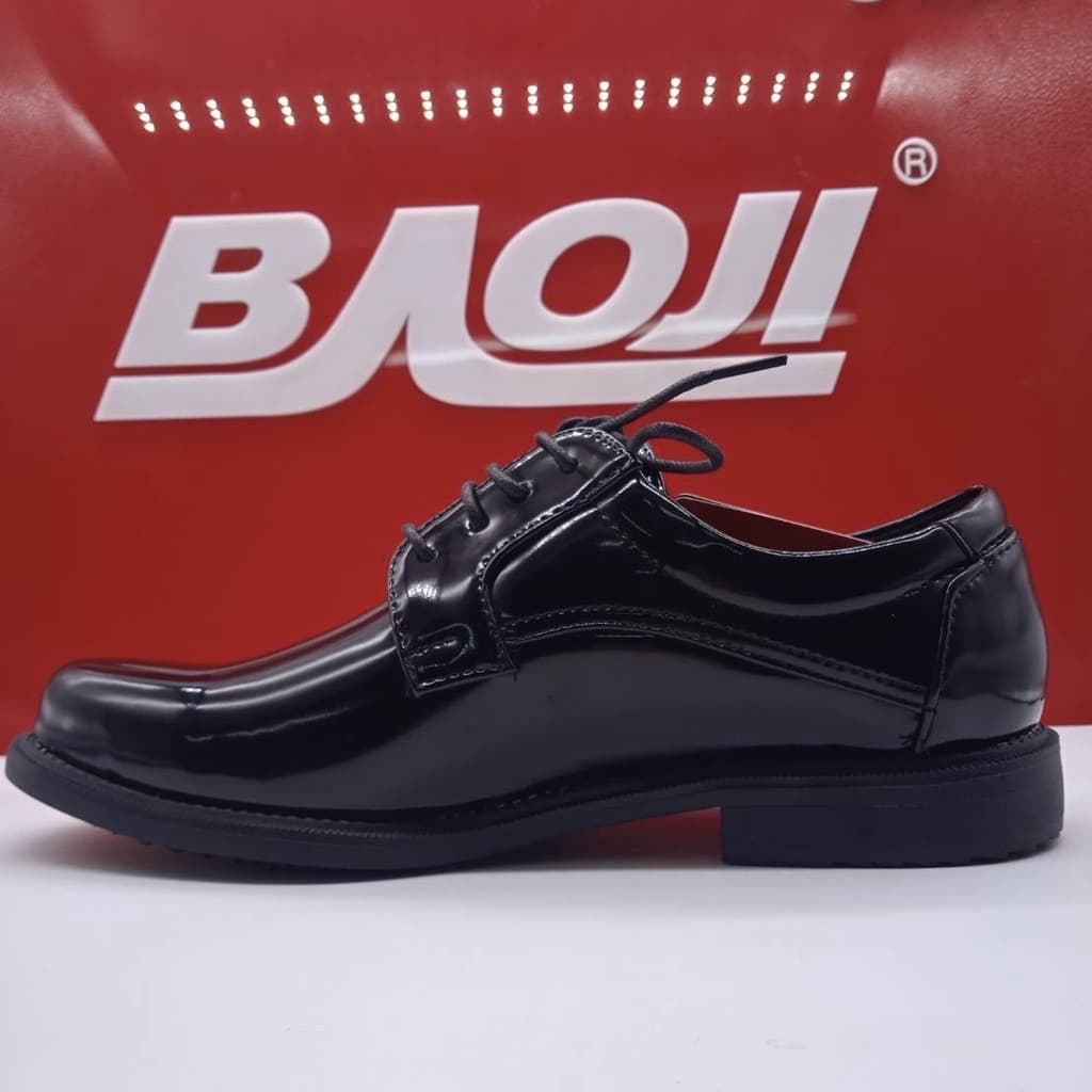 [หนังแก้ว หัวกลม มน กว้าง เท้าอูม หนา เท้าบาน แบ] BAOJI บาโอจิ รองเท้าหนังผู้ชาย รองเท้าคัทชูผู้ชาย BJ8001 รูปที่ 3