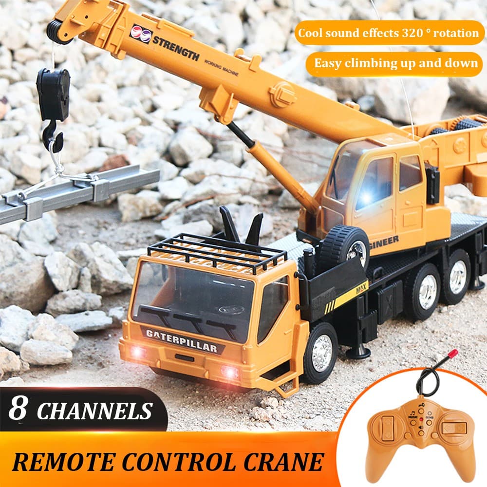 Rc Alloy Engineering Dump Truck Car Series Excavator Bulldozer Mixer Roller Tower Crane Crawler-type ของเล่นรีโมทคอนโทรลรถสําหรับของขวัญเด็กผู้ชายวิศวกรรมยานพาหนะรุ่น รูปที่ 4