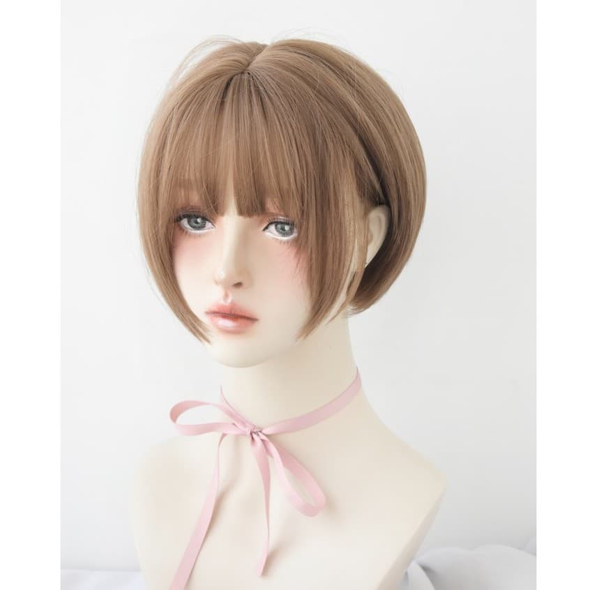 วิกผมสั้น วิกผม พรีเมี่ยม ซอยผมสั้น น่ารักๆ สไตล์เกาหลียาว 28cm วิกผมสวยราคาถุกแถมnetฟรี รูปที่ 5