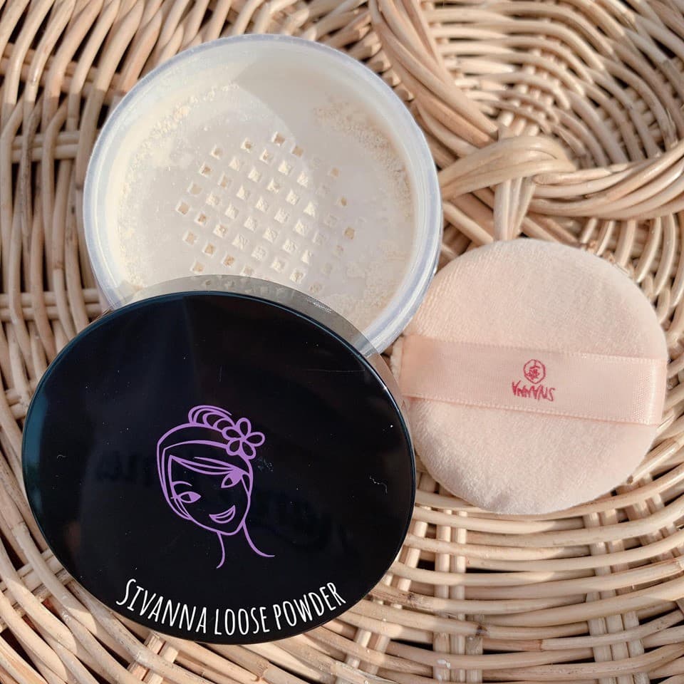 แท้/ถูก ซีเวียน่า แป้งฝุ่นคุมมัน F010 Sivanna Colors Loose Powder Shine-Control Sheer-Long Wear Oil Control รูปที่ 4