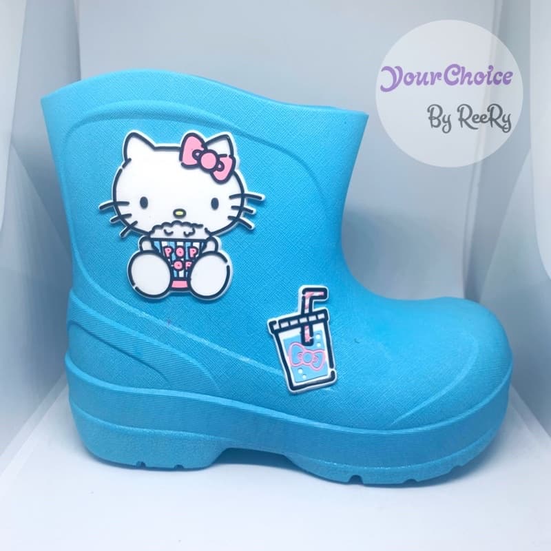 รองเท้าบูทเด็ก Hello Kitty คิตตี้ ลิขสิทธิ์แท้ รองเท้าบู๊ทเด็กผู้หญิง สีพาสเทล กันน้ำ กันฝน KTL483 รูปที่ 8