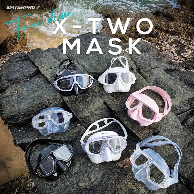 หน้ากากดำน้ำฟรีไดฟ์ – X-Two Mask แบรนด์ WATER PRO – Low Volume รูปที่ 1