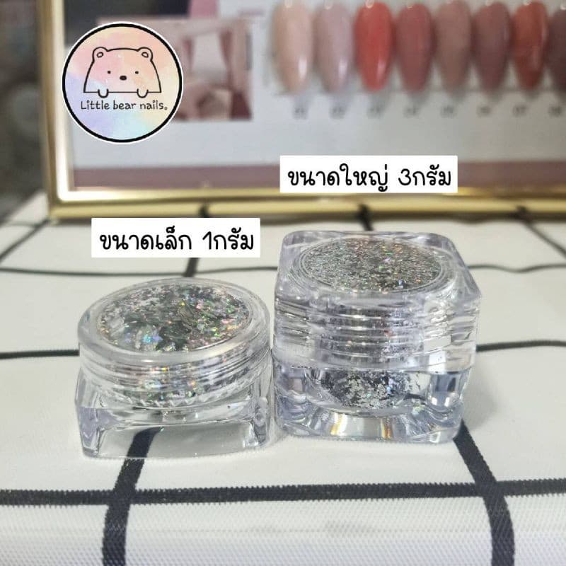 NAIL GOLD FOIL PAPER ทองคำเปลวแบบละเอียด ฟรอยแต่งเล็บ ขนาด1กรัม รูปที่ 5