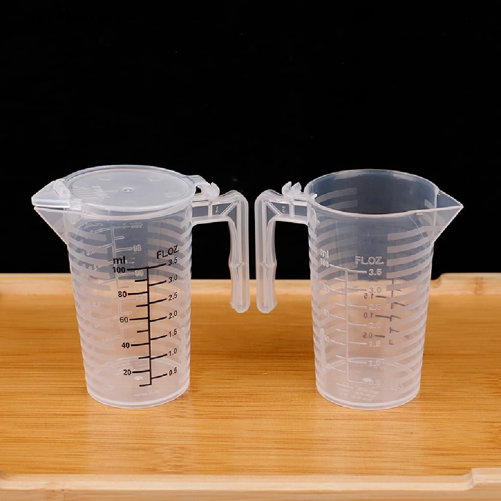 Willbehot ถ้วยตวงใส 100/250/500 ml. พร้อมผ้าคลุมอย่างดีสําหรับทําเบเกอรี่ รูปที่ 1
