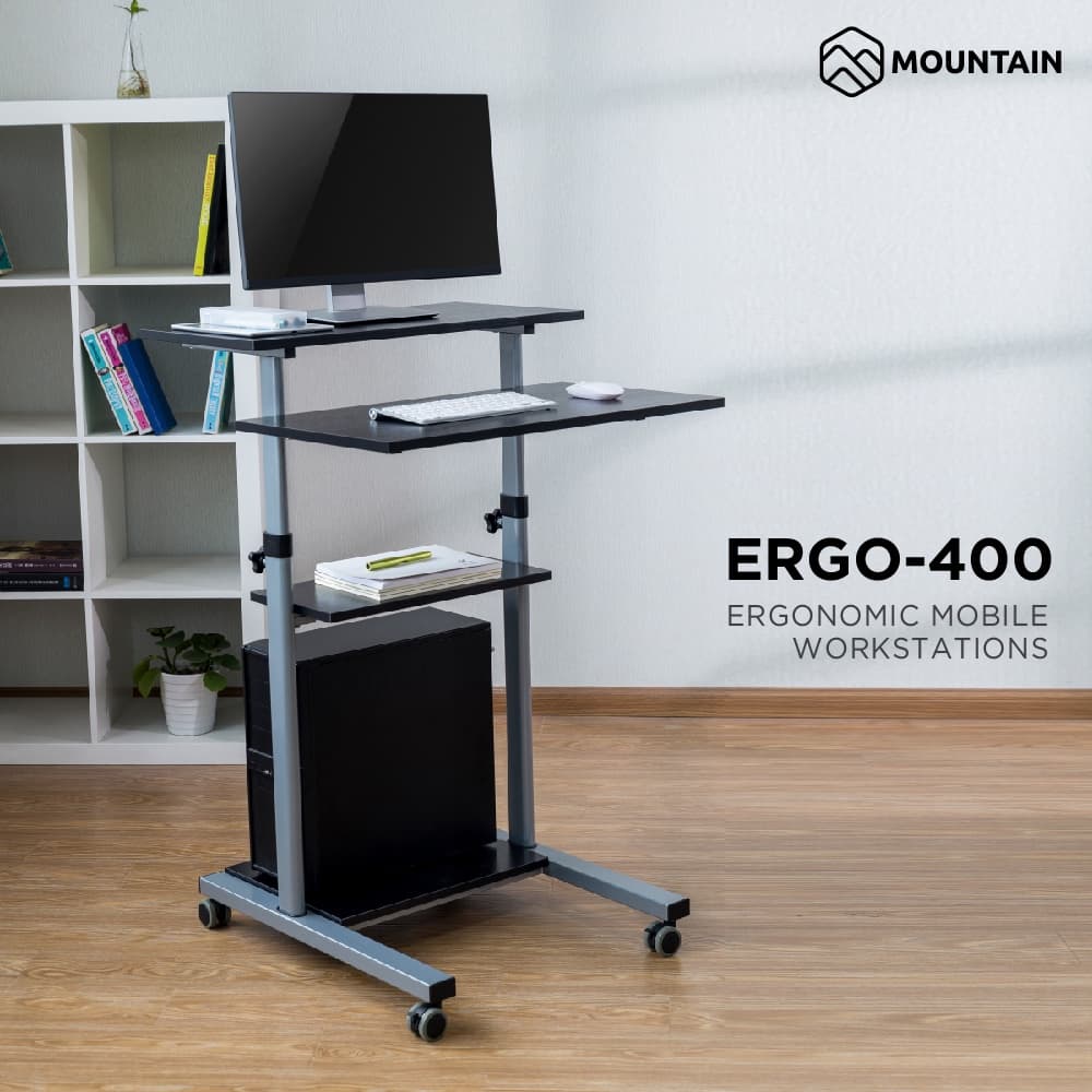 โต๊ะคอมพิวเตอร์ โต๊ะทำงาน พร้อมที่วางคีย์บอร์ด-ซีพียู MOUNTAIN ERGONOMIC รุ่น ERGO-400 รูปที่ 1