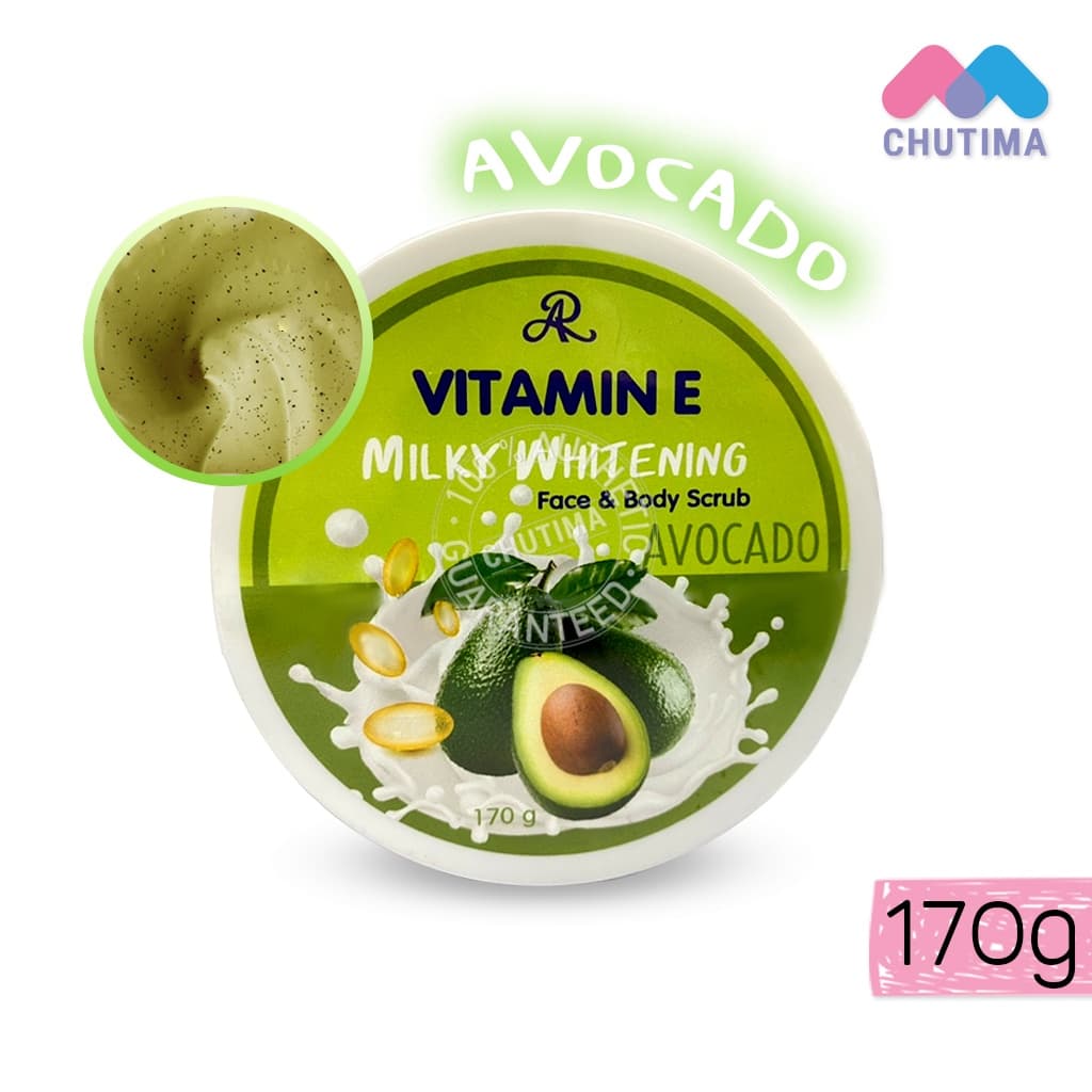 สครับหน้าและตัว AR วิตามิน อี มิลค์กี้ ไวท์เทนนิ่ง เฟส แอนด์ บอดี้ สครับ AR Vitamin E Milky Whitening Face&Body รูปที่ 3