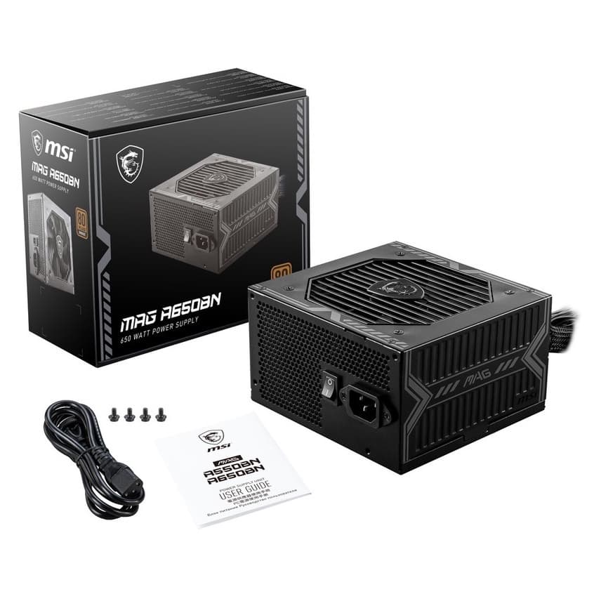 POWER SUPPLY MSI MAG A550BN 550W, A650BN A750BN 750W ประกัน 5 ปี รูปที่ 2