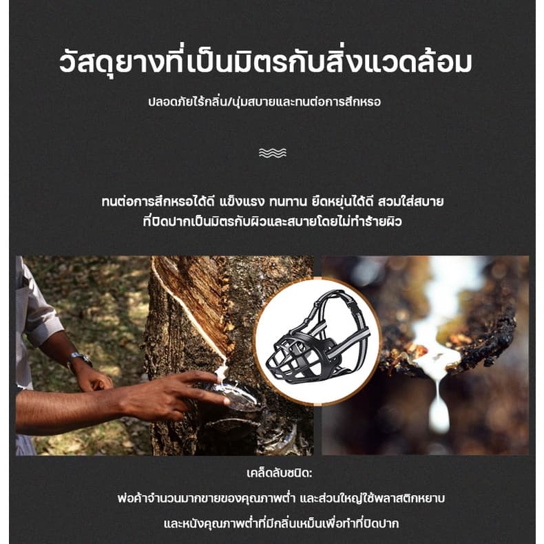 ตะกร้อปากสุนัข Zepet ตะกร้อครอบปาก ป้องกันการกัดเห่า ที่ครอบปากสุนัข น้องหมาดื่มน้ำได้ ตะกร้อสุนัข ตระกร้อครอบปากสุนัข รูปที่ 3