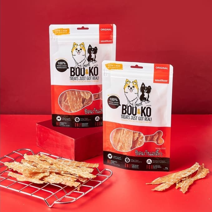 BOO&KO ขนมสุนัข ไก่อบแห้ง รสออริจินอล 60 กรัม รูปที่ 2