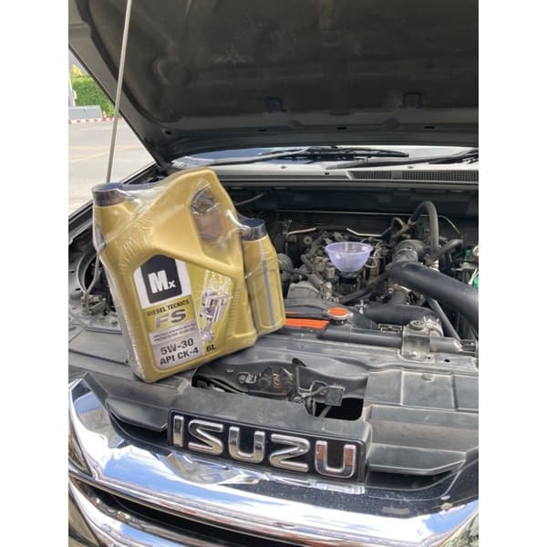 Mx Oils น้ำมันเครื่อง รถยนต์ Mx ยี่ห้อ เอ็มเอ๊กซ์ สังเคราะห์ 100% ดีเซล 5W-30 FS ขนาด 6+1 = 7 ลิตร รูปที่ 6