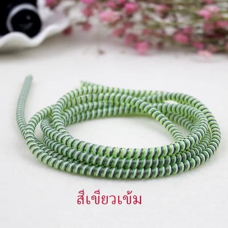 ตัวถนอมสายชาร์จ ยาว1.4เมตร สายเกลียว สายหูฟัง รูปที่ 8