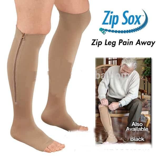 Zip Sox ถุงเท้าเพื่อสุขภาพ ลดปวดเท้า/น่อง รักษาเส้นเลือดขอด ใช้ดีมาก ผ้าหนา กระชับมาก รูปที่ 5